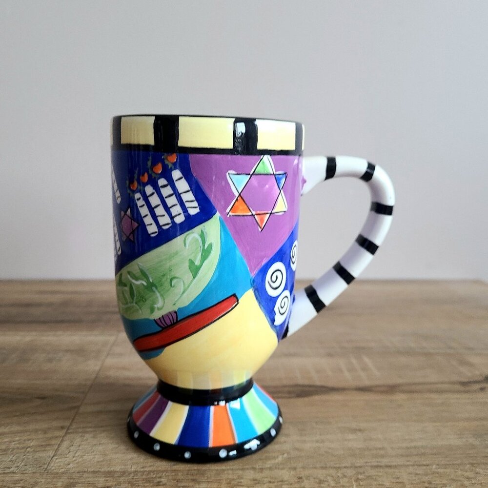 Jay Wilfried Party Hanukah by Jay coffee tea large ceramic mug.